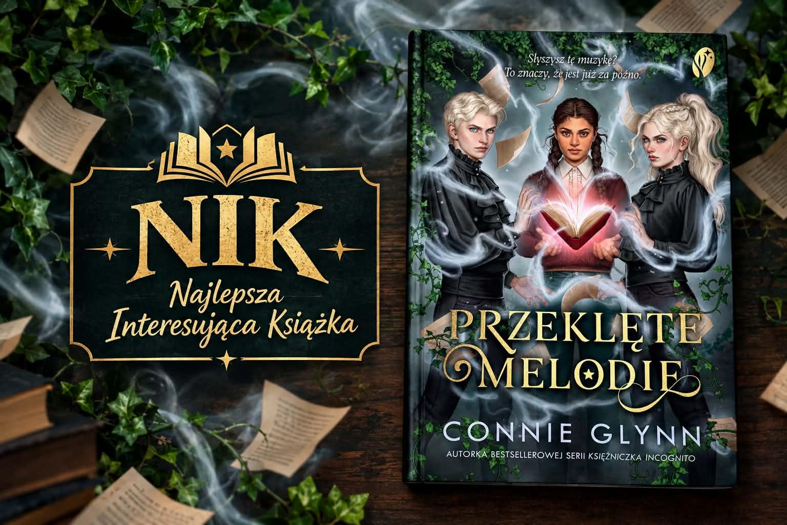 „Przeklęte melodie” – Connie Glynn zaprasza na magiczną ucztę, której długo nie zapomnę!